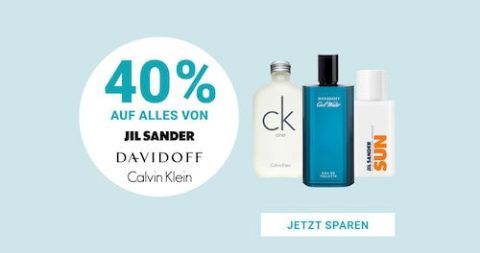 il Sander, Davidoff & Calvin Klein Aktion