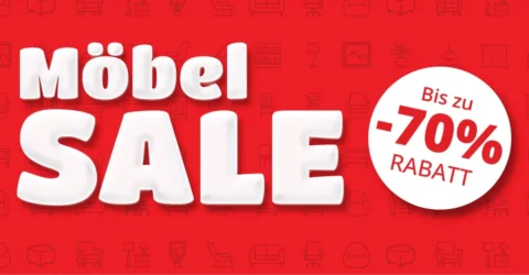 Möbel Sale mit bis zu 70% Rabatt
